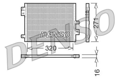 Condensor, airconditioning DENSO DCN28002)