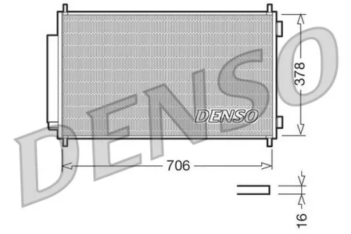 Condensor, airconditioning DENSO DCN40002)