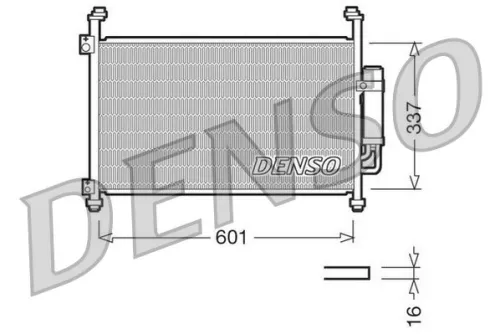 Condensor, airconditioning DENSO DCN40007)
