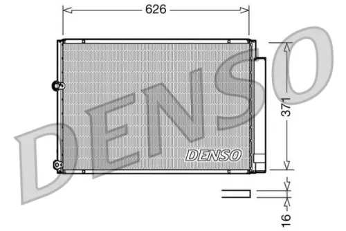 Condensor, airconditioning DENSO DCN50018)