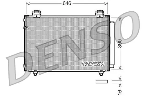Condensor, airconditioning DENSO DCN50024)