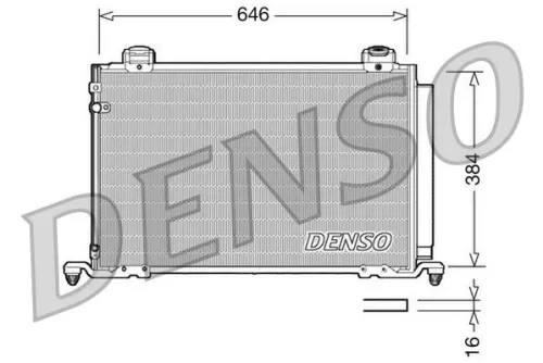 Condensor, airconditioning DENSO DCN50026)