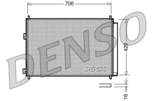 Condensor, airconditioning DENSO DCN50030)