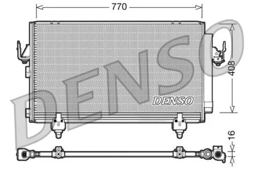 Condensor, airconditioning DENSO DCN50031)