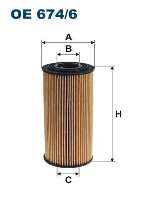 Oliefilter FILTRON OE 674/6)