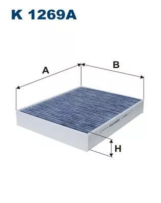 Filter, cabinelucht FILTRON K 1269A)
