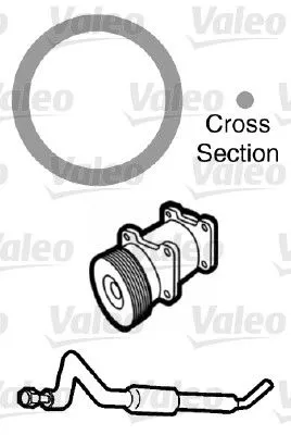 Pakking, koelvloeistofleiding VALEO 509736)