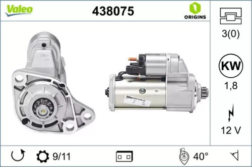 Starter VALEO 438075)