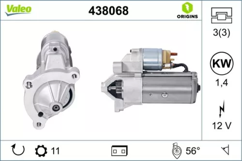 Starter VALEO 438068)