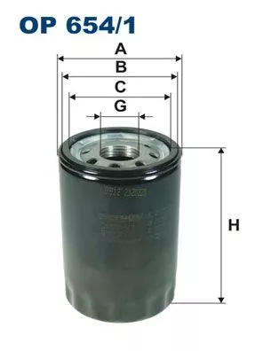 Oil Filter FILTRON OP 654/1)