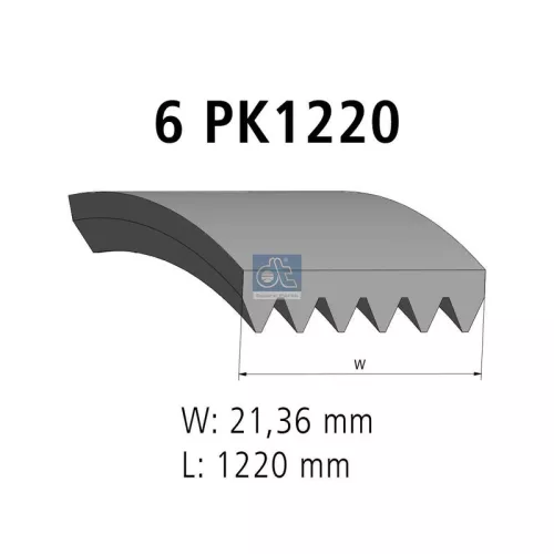 V-vormige riem DT Spare Parts 4.81015)