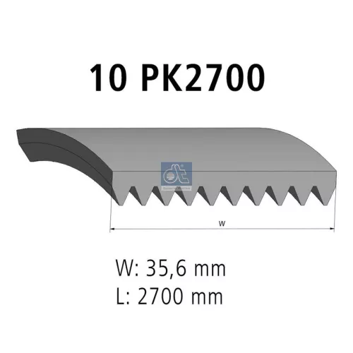 V-vormige riem DT Spare Parts 1.21896)