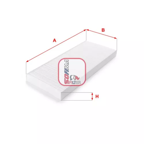 Filter, cabinelucht SOFIMA S 3069 C)