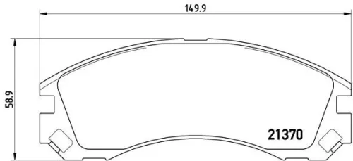 Remblokkenset, schijfrem BREMBO P 61 089)