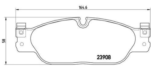 Remblokkenset, schijfrem BREMBO P 36 021)