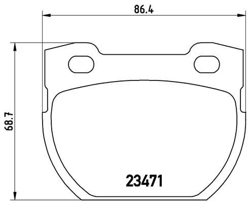 Remblokkenset, schijfrem BREMBO P 44 006)
