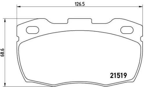 Remblokkenset, schijfrem BREMBO P 44 015)