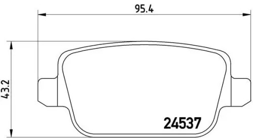 Remblokkenset, schijfrem BREMBO P 44 017)