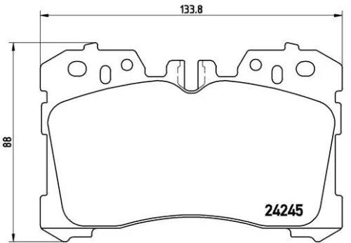 Remblokkenset, schijfrem BREMBO P 83 075)