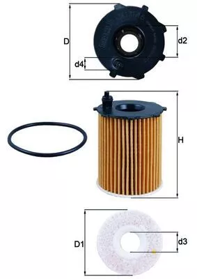 Oliefilter KNECHT OX 171/16D)