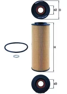 Oliefilter KNECHT OX 775D)