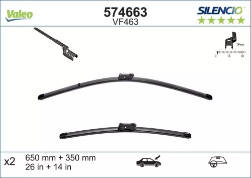 Ruitenwisser VALEO 574663)