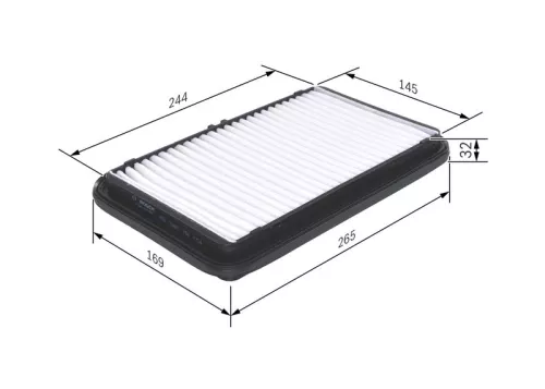 Luchtfilter BOSCH F 026 400 001)
