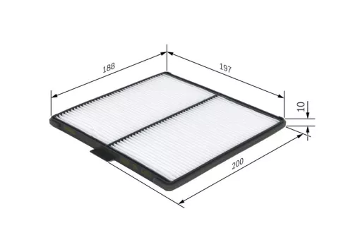 Filter, cabinelucht BOSCH 1 987 432 171)