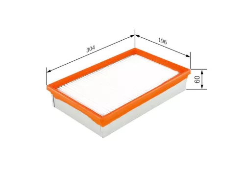 Luchtfilter BOSCH F 026 400 113)