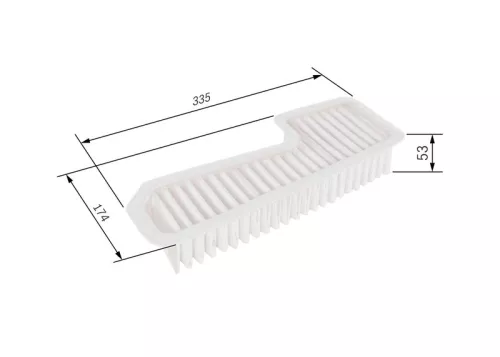 Luchtfilter BOSCH F 026 400 158)