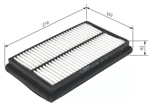 Luchtfilter BOSCH 1 987 429 185)