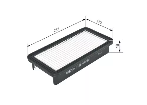 Luchtfilter BOSCH F 026 400 093)