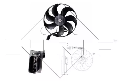 Fan, engine cooling NRF 47064)