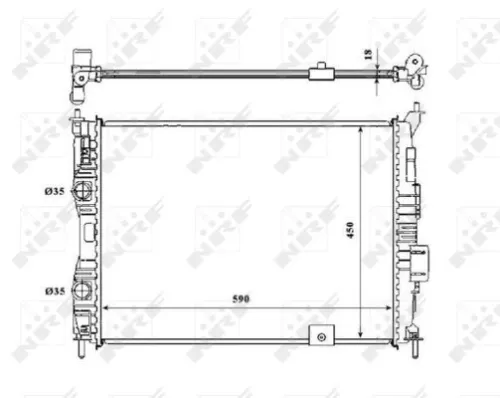 Radiator, motorkoeling NRF 53846)