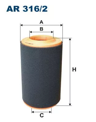 Air Filter FILTRON AR 316/2)
