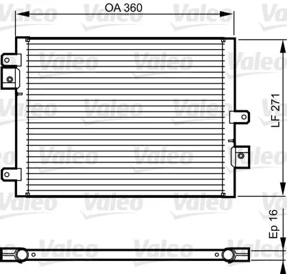Condensor, airconditioning VALEO 814167)