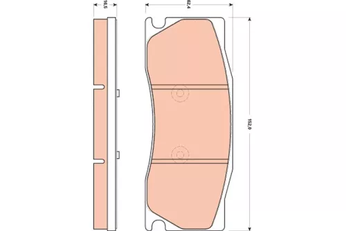 Remblokkenset, schijfrem TRW GDB1850)