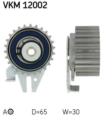 Tensioner Pulley, timing belt SKF VKM 12002)