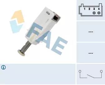 Schakelaar, koppelingsbediening (cruisecontrol) FAE 24791)