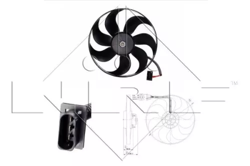 Fan, engine cooling NRF 47204)