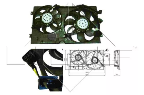 Fan, engine cooling NRF 47403)