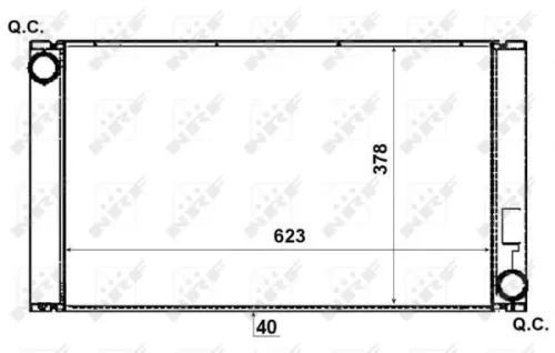Radiator, motorkoeling NRF 53731)