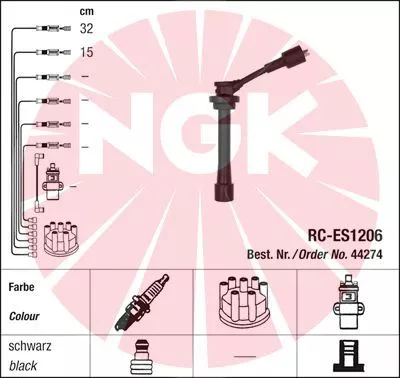 Ignition Cable Kit NGK 44274)