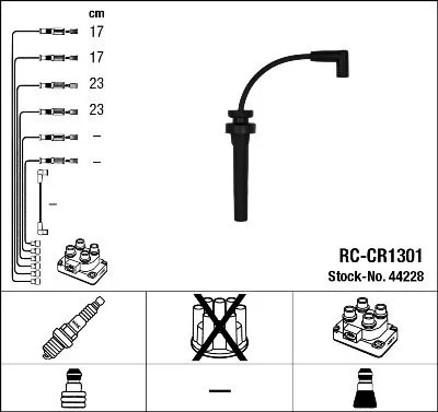 Ontstekingskabelset NGK 44228)