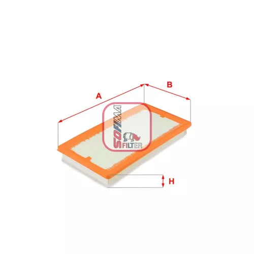 Luchtfilter SOFIMA S 3376 A)