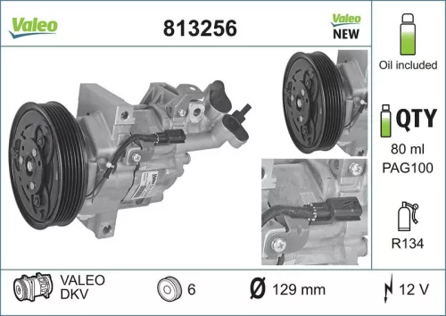 Compressor, airconditioning VALEO 813256)