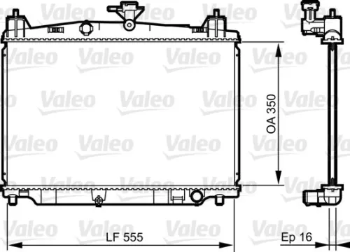 Radiator, motorkoeling VALEO 735416)
