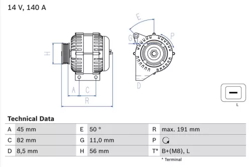 Alternator BOSCH 0 986 042 840)