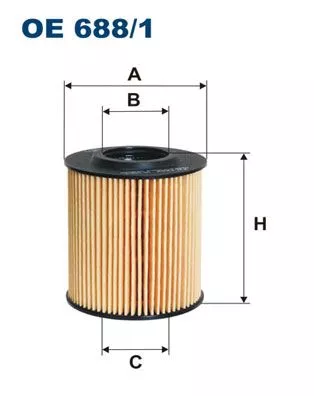 Oliefilter FILTRON OE 688/1)