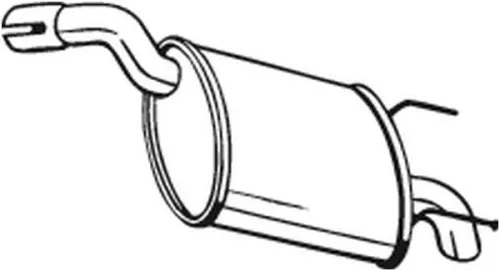 Achterdemper BOSAL 185-677)